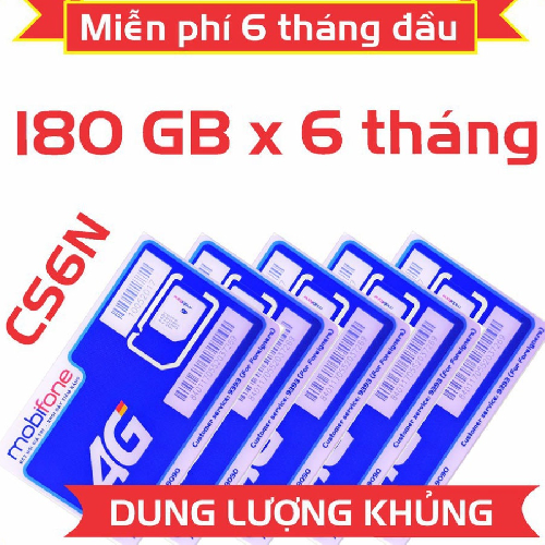 Sim CS6N Mobifone ưu đãi khủng lên đến 6GB data tốc độ cao mỗi ngày
